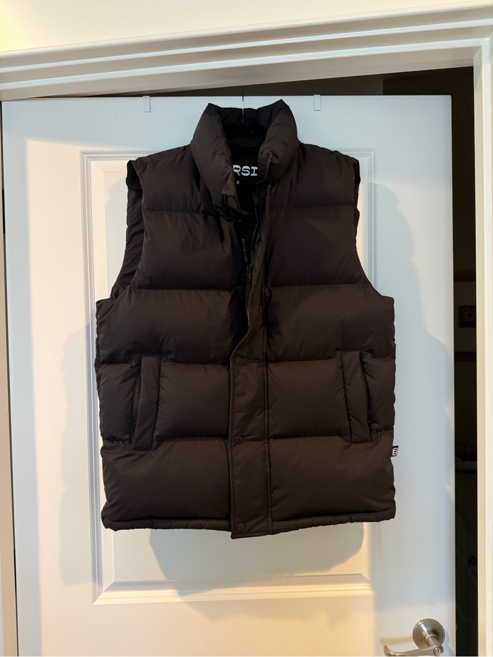 Aritzia The Super Puff Black Quilted Puffer Vest
